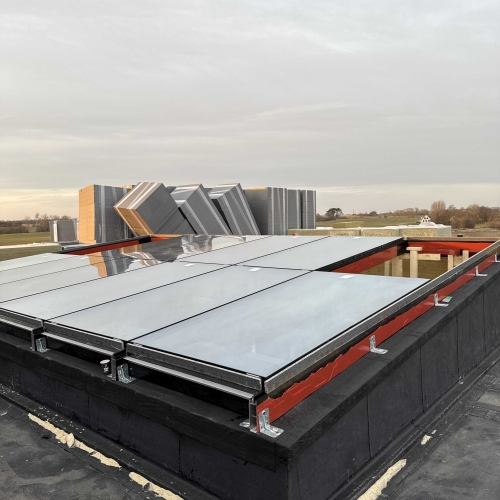 Montering af ovenlysvinduer i fladt tag i Kolding